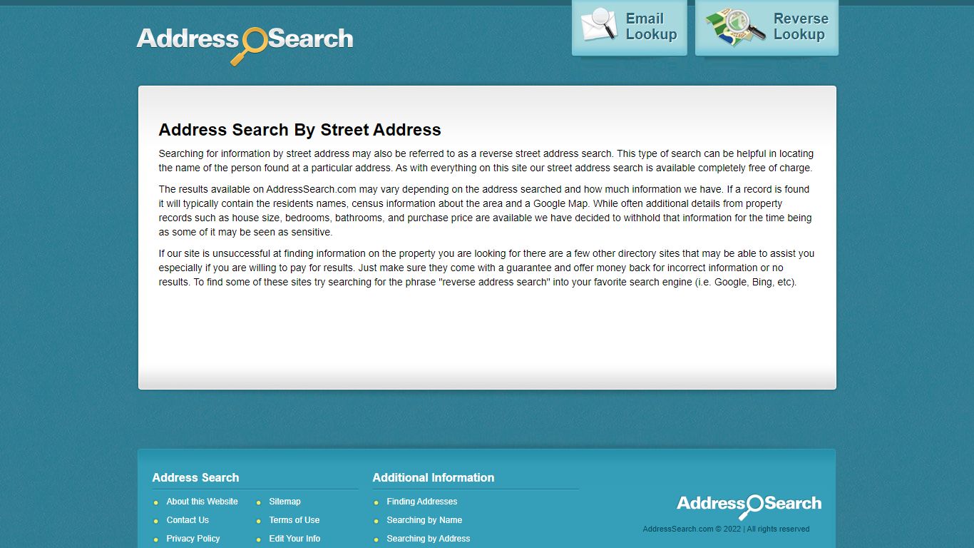 Address Search by Street